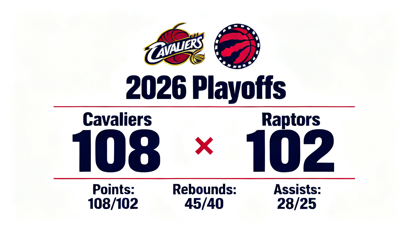 Cavaliers vs Raptors: 2026 Playoff Results, Predictions & Stats