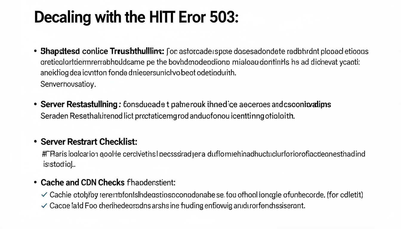 Dealing with the HTTP Error 503: A Simple Guide to Fix Your Website