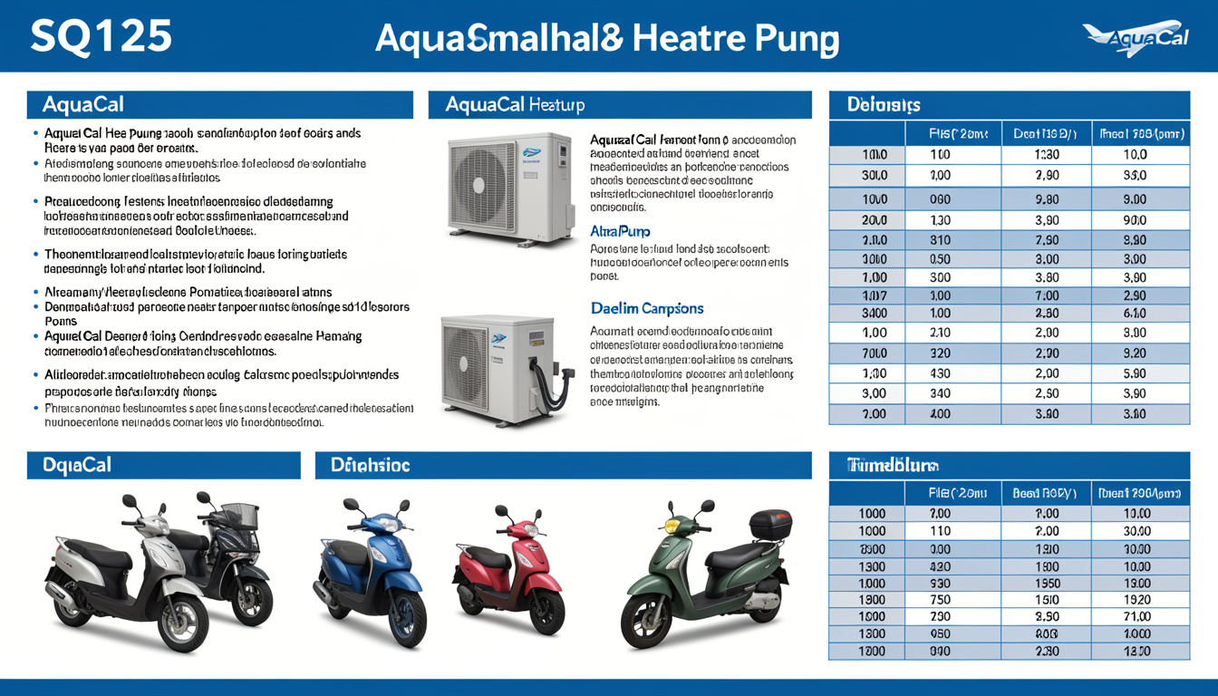 SQ125 Guide: AquaCal Heat Pumps, Daelim Scooters & Flight Info